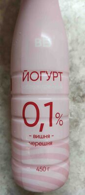 Йогурт обезжиренный "Вишня-черешня"