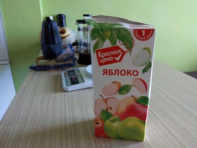 Яблочный сок front packaging