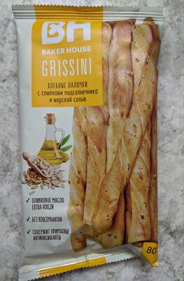 Хлебные палочки с семенами подсолнечника и морской солью