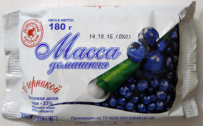 Масса Домашняя с черникой