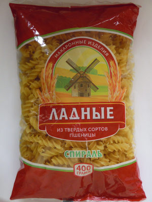 Спираль (макаронные изделия из твердых сортов пшеницы) front packaging