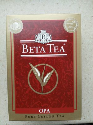 Чай чёрный цейлонский "Бета Чай ОПА" front packaging