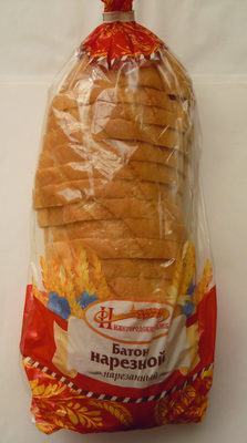 Батон нарезной нарезанный front packaging