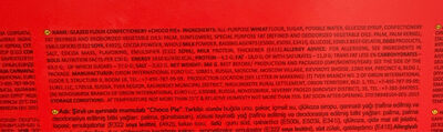 Choco Pie ingredients label