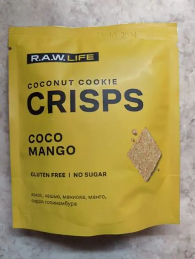 Crisps Крекер "Манго" front packaging