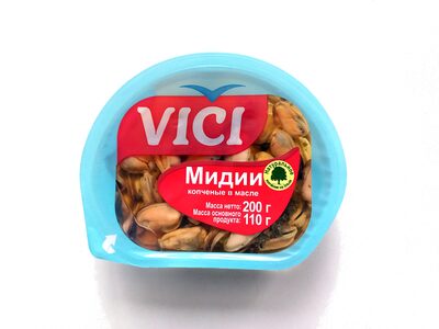 Мидии копченые в масле