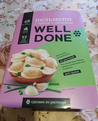 Пельмени с луком и чесноком