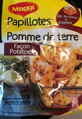 Papillotes pomme de terre façon potatoes front packaging