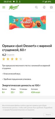 Орешки с вареной сгущёнкой