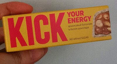 Арахисовой батончик в белом шоколаде