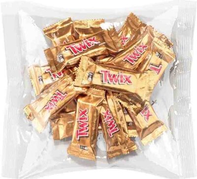 Печенье сахарное TWIX minis с карамелью, покрытое молочным шоколадом