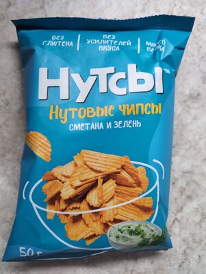Нутсы Нутовык чипсы Сметана и зелень