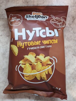 Нутсы Нутовые Чипсы грибы и сметана