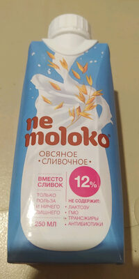 Nemoloko Овсяное Сливочное 12% 0.25
