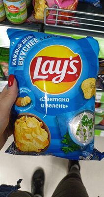 Lays чипсы сметана и зелень 70