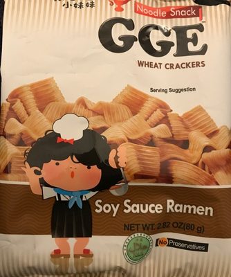 Wheat crackers soy sauce ramen