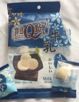 Milk mochi front packaging
