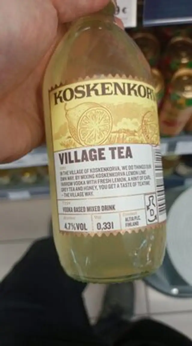 Village tea front packaging