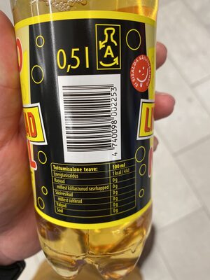 Limonaad Null nutrition facts table