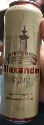 Alexander Pint 5,2% front packaging