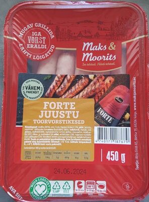 Forte Juustu Toorvorstikesed