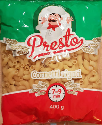 Cornetti rigatti front packaging