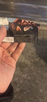 Muesli Bar with Chocolate and Nuts nutrition facts table