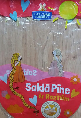 Saldā pīne ar rozīnēm front packaging