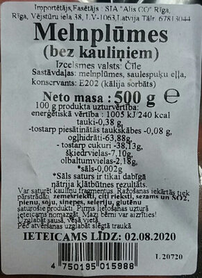 Melnplūmes bez kauliņiem