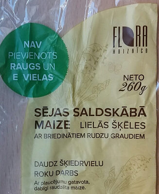 Sējas saldskābā maize front packaging