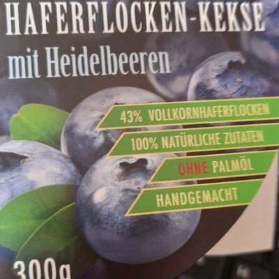 Haferflocken-Kekse Heidelbeere