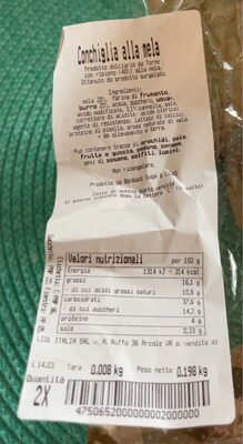 conchiglia alla mela