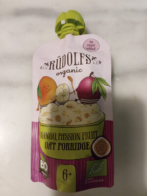 mango, passion fruit oat porridge