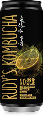 Rudy's Kombucha Lemon & Ginger