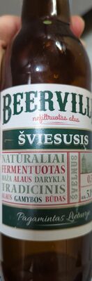 beervilu šviesusis nefiltruotas alus