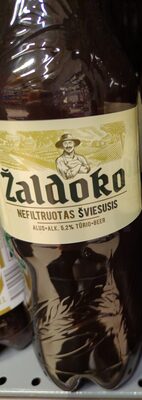 nefiltruotas šviesusis alus 5.2%