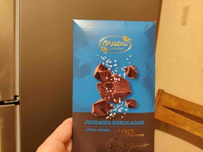 Juodasis šokoladas su jūros druska