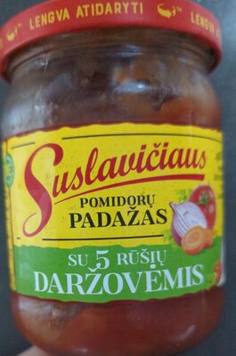 pomidorų padažas su daržovėmis
