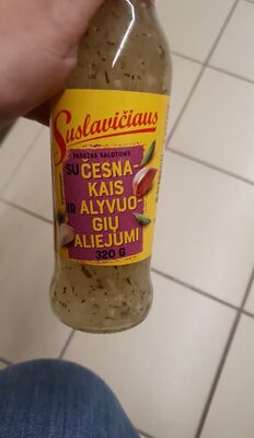 Garlic and Olive Salad Dressing front packaging