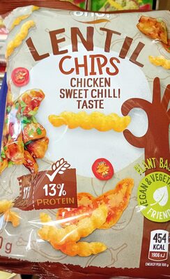 Lentil chips chicken sweet chilli