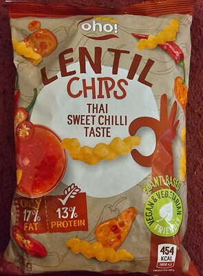 “Thai sweet chilli” taste red lentil snacks