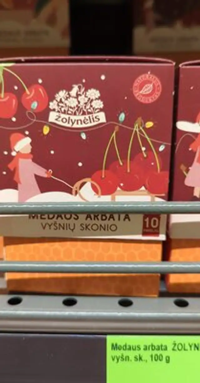 Medaus arbata ŽOLYNÉLIS, vyšn. sk., 100 g front packaging