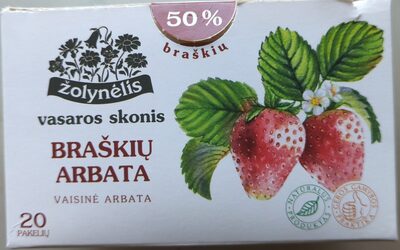 Braškių skonio arbata