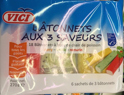 Bâtonnets aux 3 saveurs front packaging