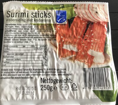 Surimi sticks