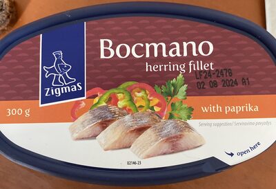 Bocmano herring filet with paprika
