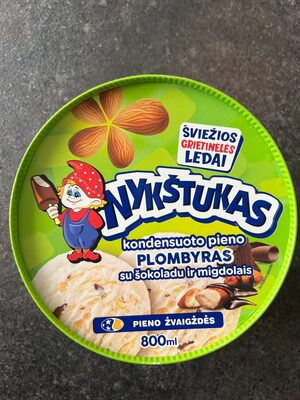 Kondesuoto Pieno Plombyras Su Šokoladu Ir Migdolais