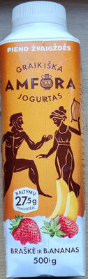 Geriamasis jogurtas GRAIKIŠKA AMFORA
su braške ir bananu