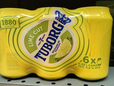 Tuborg lime front packaging