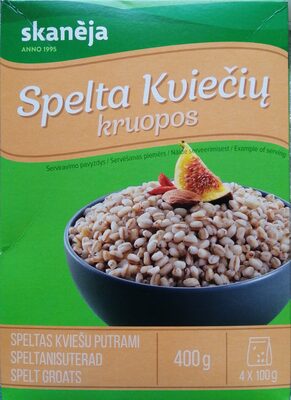 Spelt groats front packaging